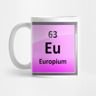 Europium Periodic Table Element Symbol Mug